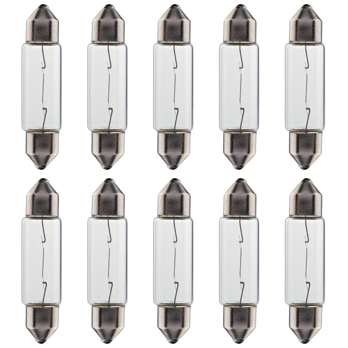 10 Lâmpadas Luz Do Teto / 12V 5W Sv8.5 8 C5W 11*38 Standard Torpedo - Magneti Marelli - LMM6423