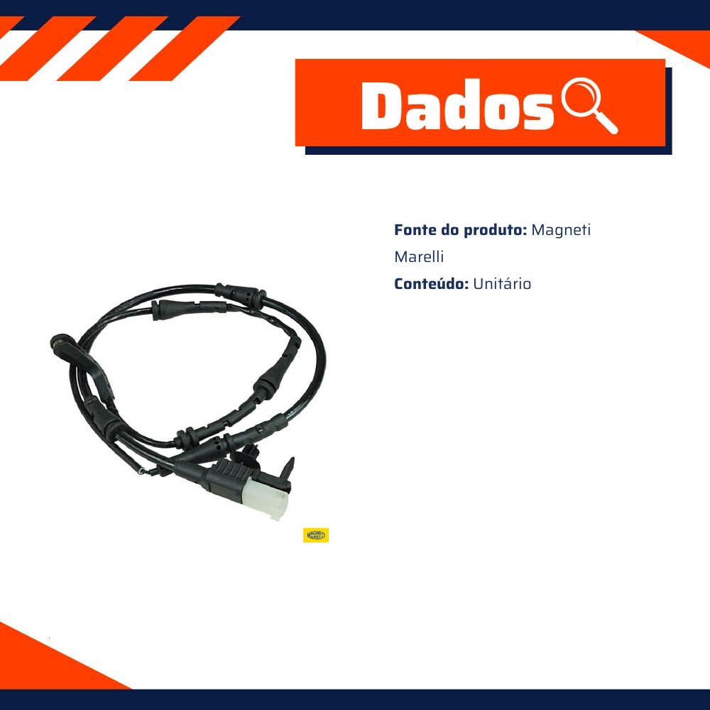 Sensor de Desgaste da Pastilha para Land Rover Discovery - Magneti Marelli - SDPMM-LAN1394T