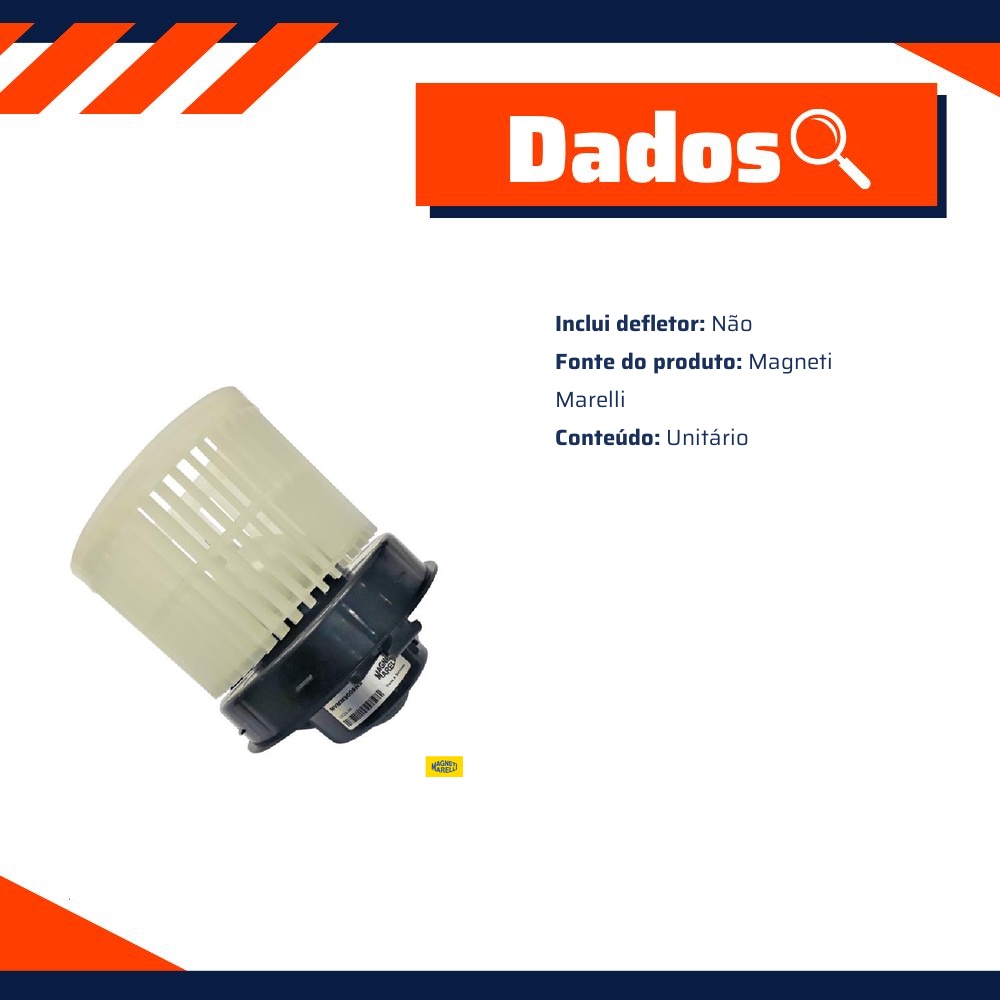 Motor do Ventilador Interno do Ar Condicionado para Nissan March e Versa - Magneti Marelli - MVMM9008NS