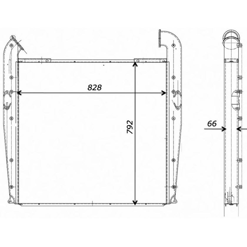 Bloco Para Intercooler - Magneti Marelli - H1335MM