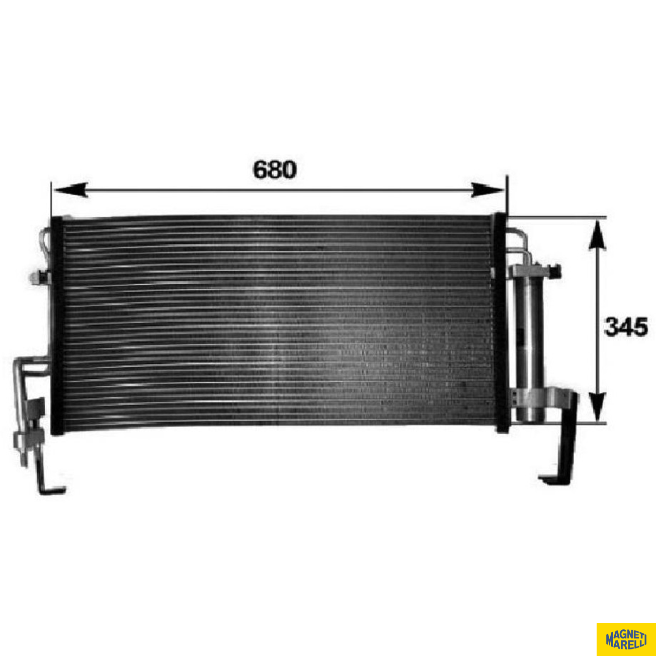 Condensador do Ar Condicionado para Hyundai Santa Fé - Magneti Marelli - 8FC351038771