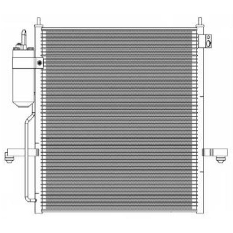 Condensador do Ar Condicionado para Mitsubishi L200 - Magneti Marelli - CMM5042MI