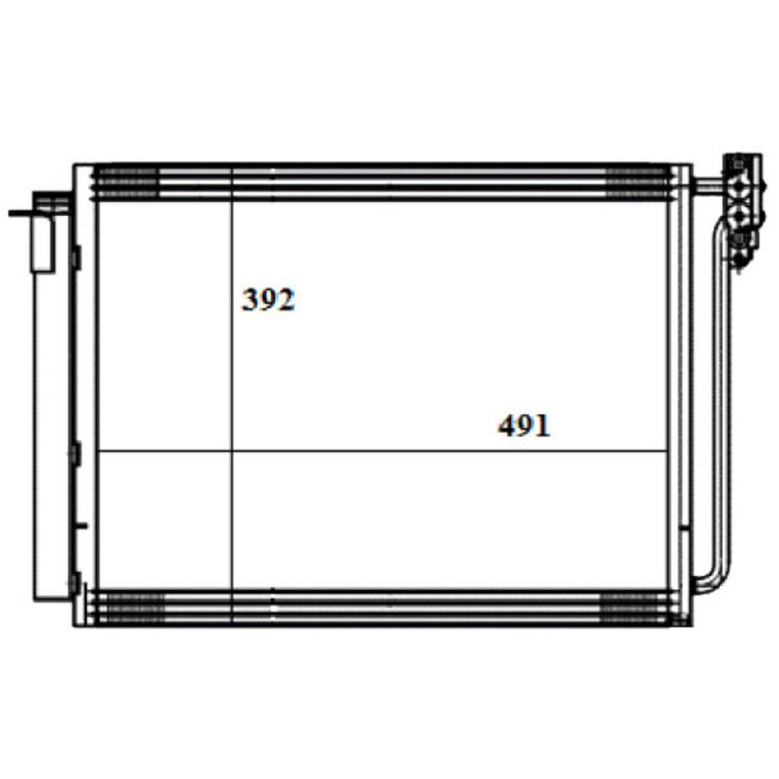 Condensador do Ar Condicionado para BMW X5 - Magneti Marelli - CMM5010BM