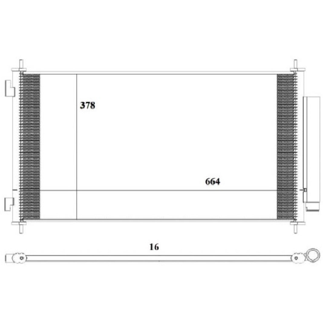 Condensador do Ar Condicionado para Honda CR-V - Magneti Marelli - CMM5015HD