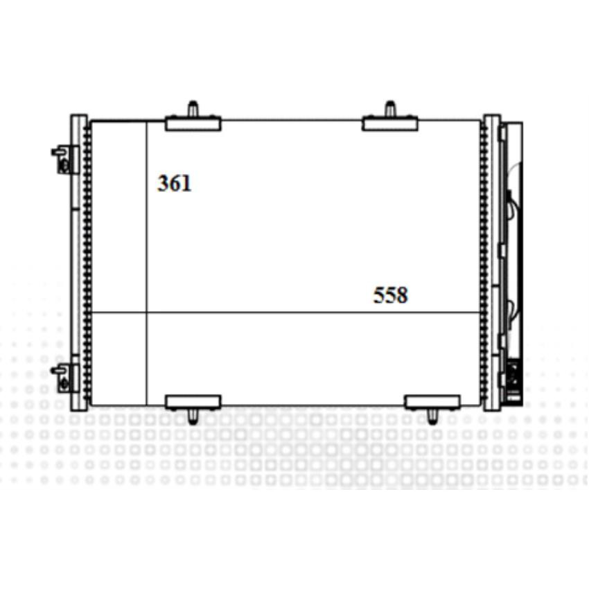 Condensador do Ar Condicionado para Citroen Aircross - Magneti Marelli - CMM5019CI