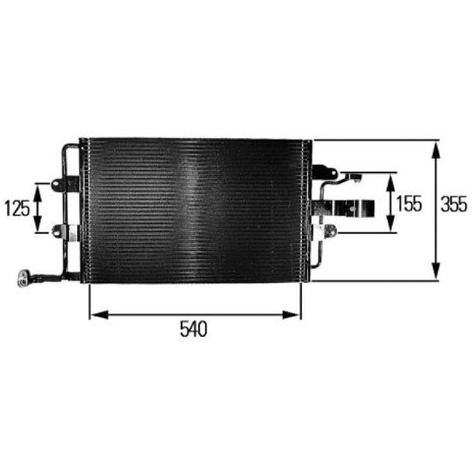 Condensador do Ar Condicionado para Volkswagen New Beetle - Magneti Marelli - 351037651MM