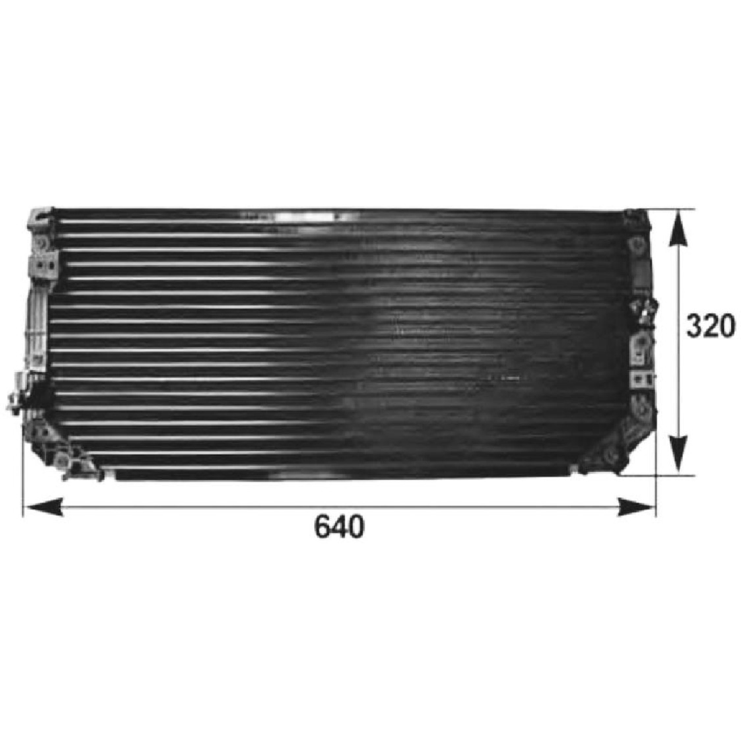 Condensador do Ar Condicionado para Toyota Corolla - Magneti Marelli - 351038521MM