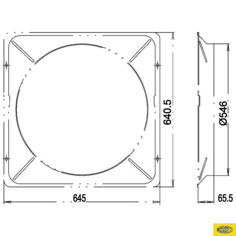 Defletor do Eletroventilador para Mercedes-Benz OF-1418 - Magneti Marelli - G8746MM