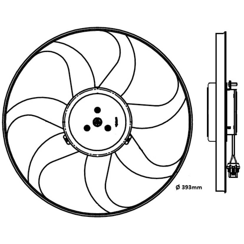 Eletroventilador - Magneti Marelli - EMM2021AVW