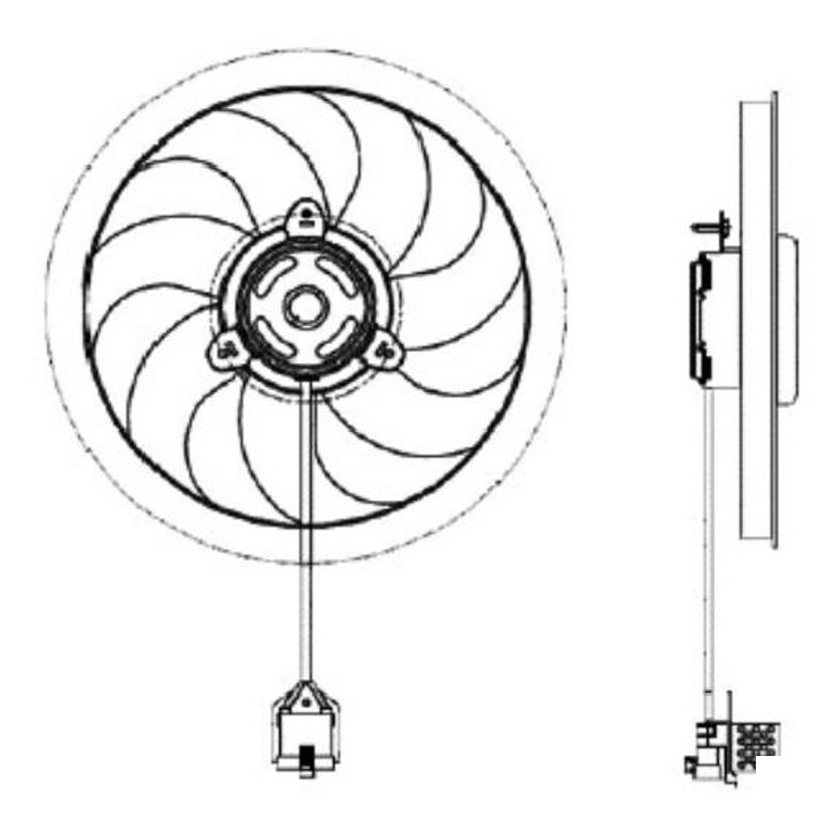 Eletroventilador para Chevrolet CLASSIC - Magneti Marelli - EMM2037GM