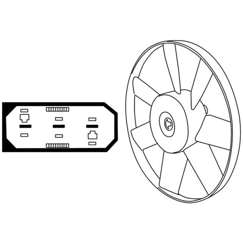 Eletroventilador - Magneti Marelli - 009144581MM