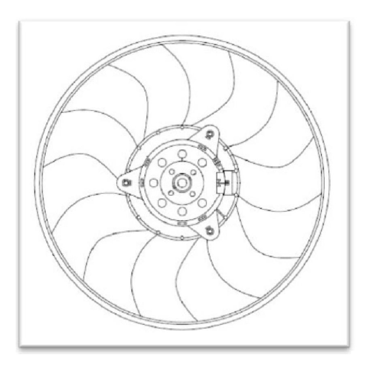 Eletroventilador para Chevrolet Meriva - Magneti Marelli - EMM2027GM