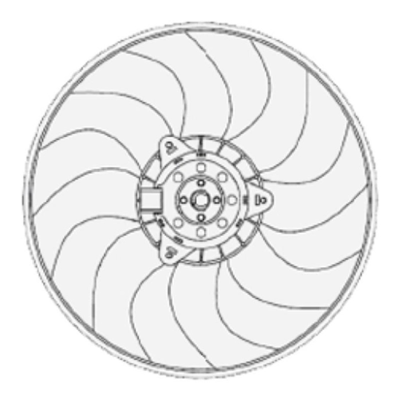 Eletroventilador para Fiat Doblo - Magneti Marelli - EMM2034FT