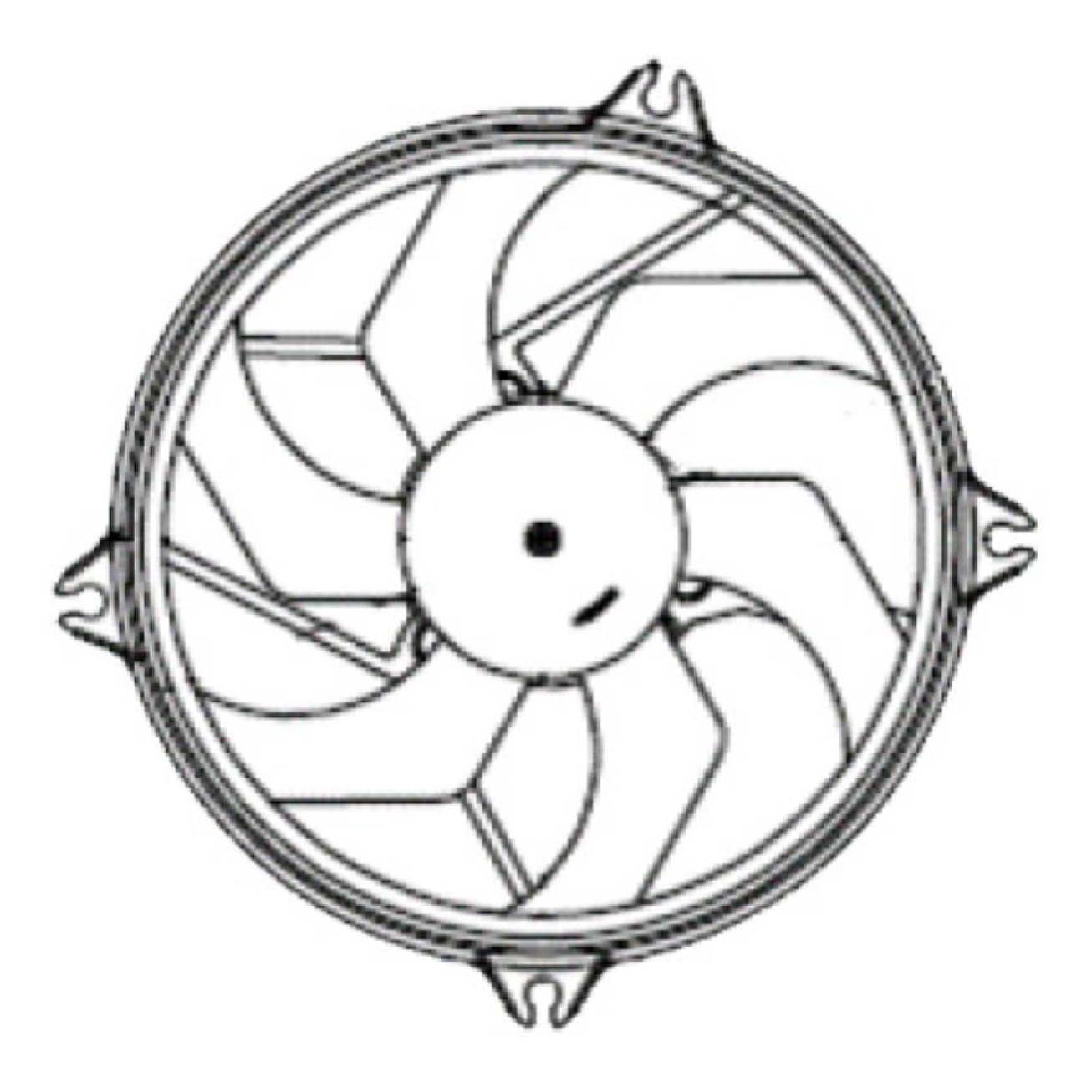 Eletroventilador para Citroen Xsara Picasso - Magneti Marelli - EMM2044CI