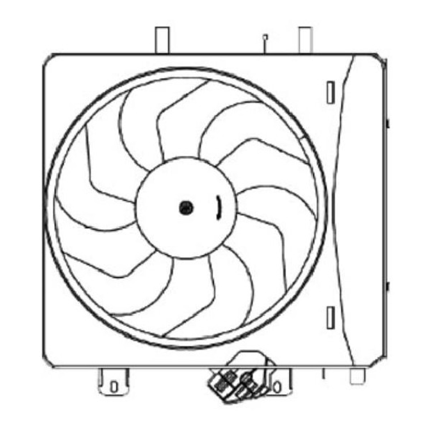 Eletroventilador para Citroen C3 - Magneti Marelli - EMM2035CI