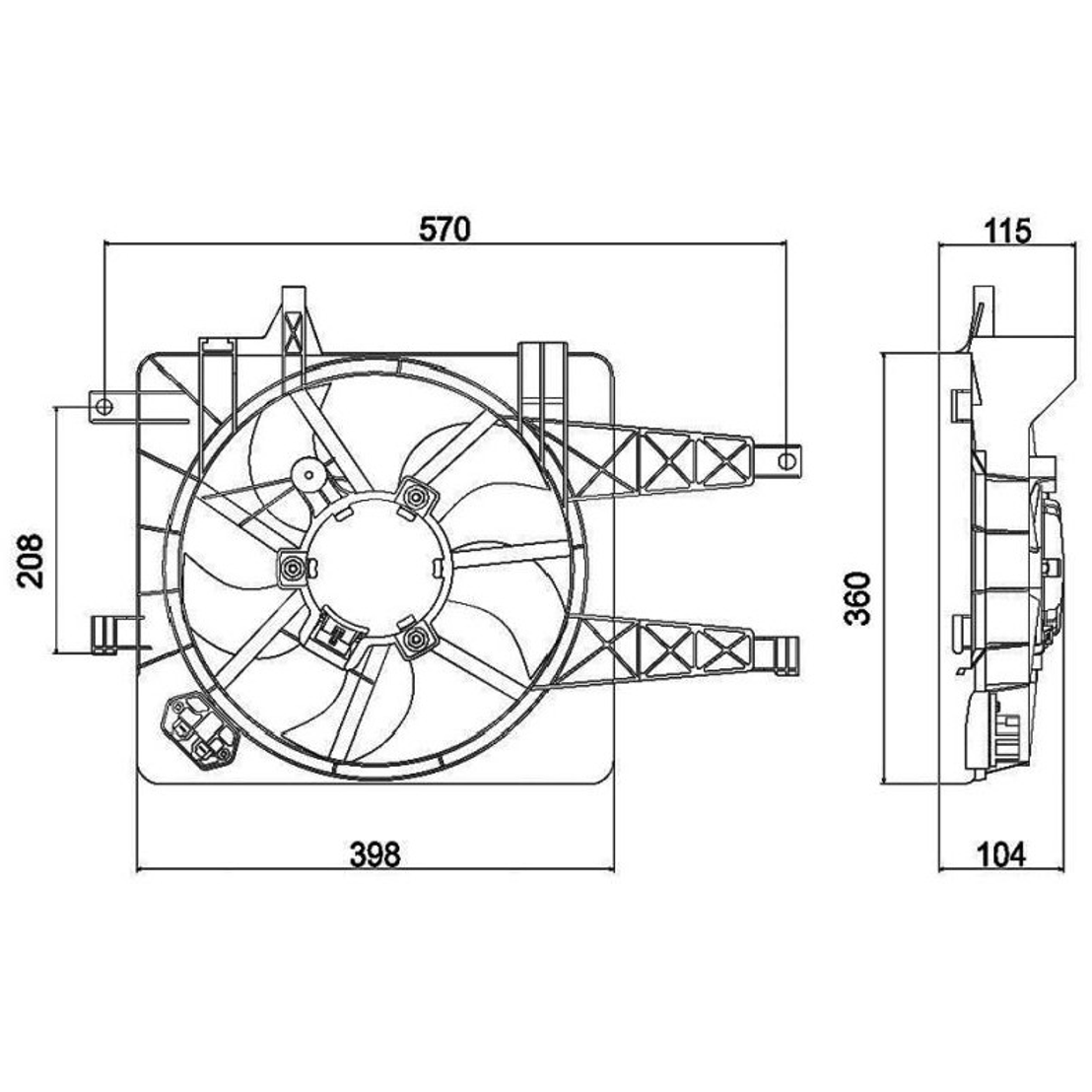 Eletroventilador - Magneti Marelli - N9674001MM