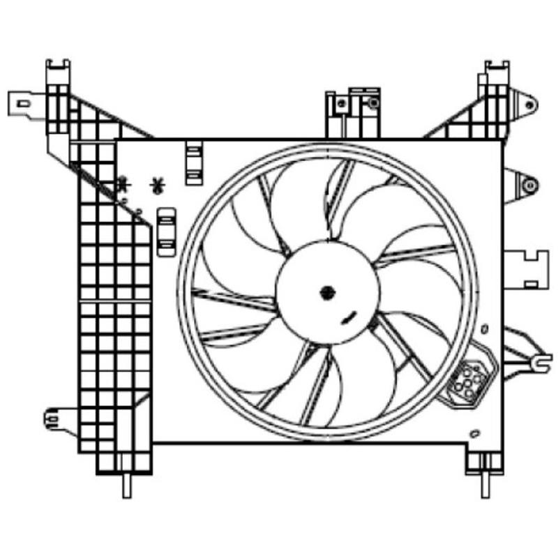 Eletroventilador para Renault Duster - Magneti Marelli - EMM2061RE