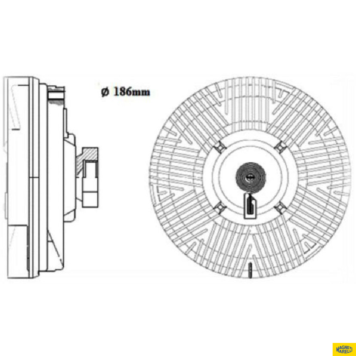 Embreagem Viscosa - Magneti Marelli - VMM4010VW