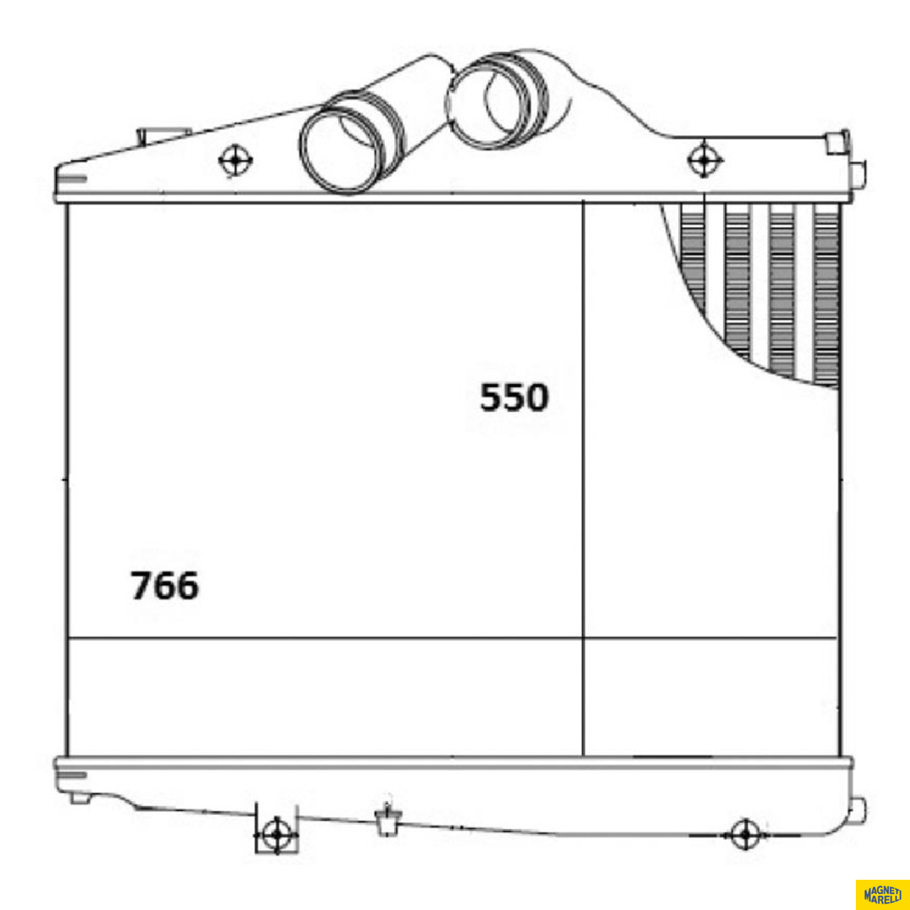Intercooler - Magneti Marelli - MMI3002MB