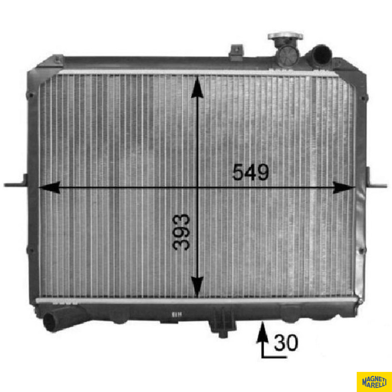 Radiador de Água para KIA Besta - Magneti Marelli - 8MK376763641