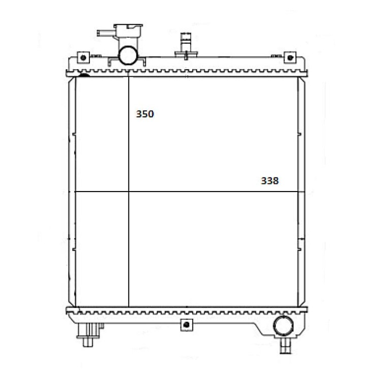 Radiador de Água para Renault Kwid - Magneti Marelli - RMM1339RE