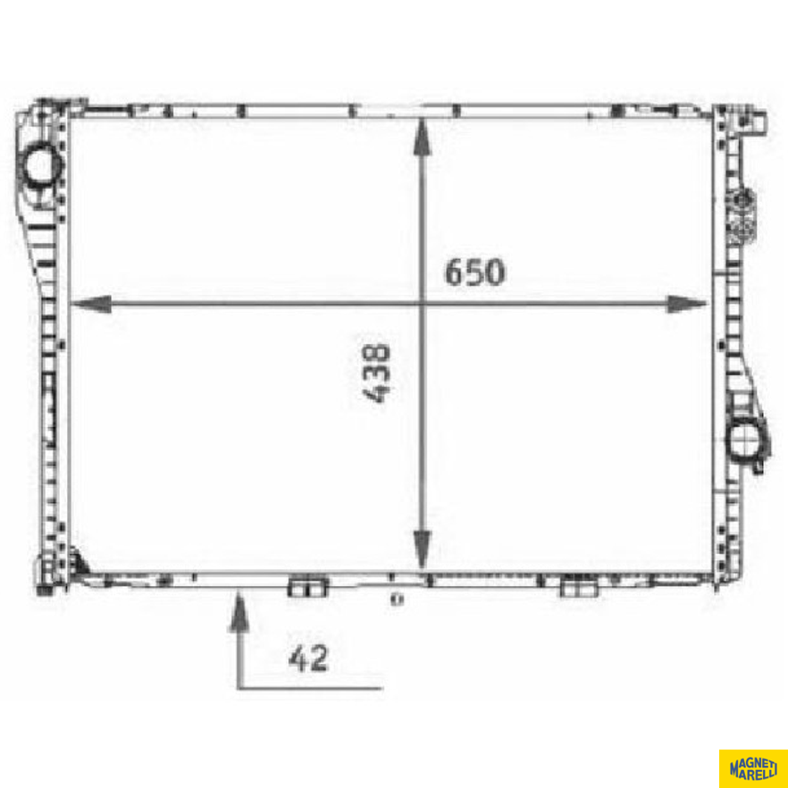 Radiador de Água - Magneti Marelli - RMMN9001001