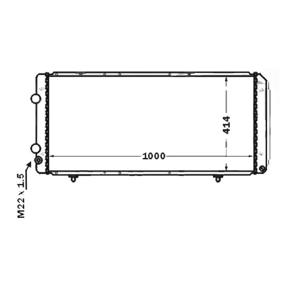 Radiador de Água para Fiat Ducato - Magneti Marelli - RMM376766751