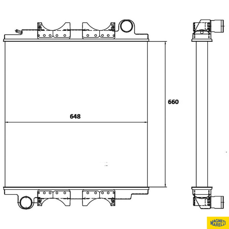 Radiador de Água - Magneti Marelli - RMM1024NMB