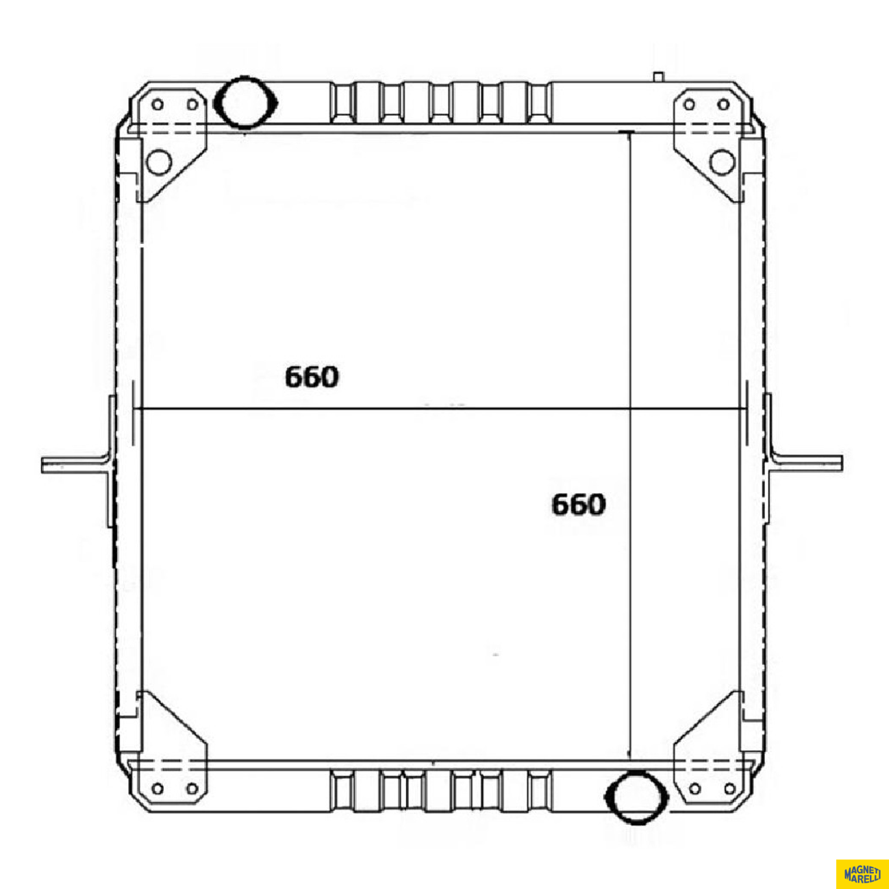 Radiador de Água - Magneti Marelli - RMM1028NMB