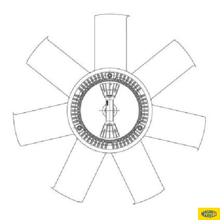 Visco Fan para Chevrolet S10 - Magneti Marelli - E8458MM
