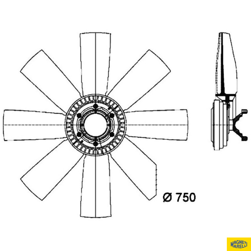 Visco Fan - Magneti Marelli - 88863MM