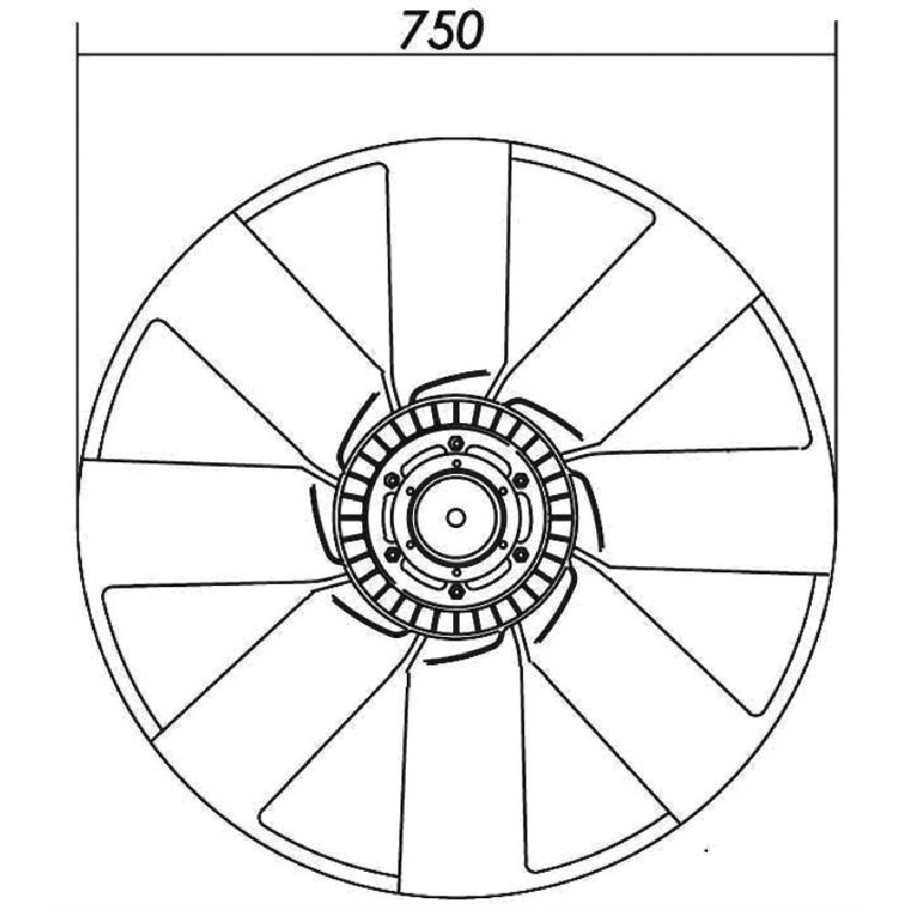 Visco Fan para Mercedes-Benz 1944 S - Magneti Marelli - C0467MM