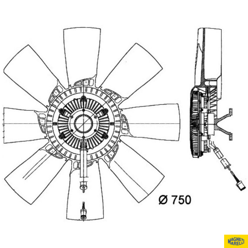 Visco Fan - Magneti Marelli - 376734321MM