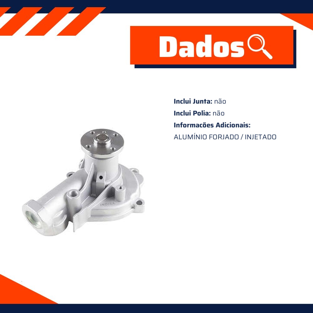 Bomba D'Água para Mitsubishi Eclipse - Indisa - 854002