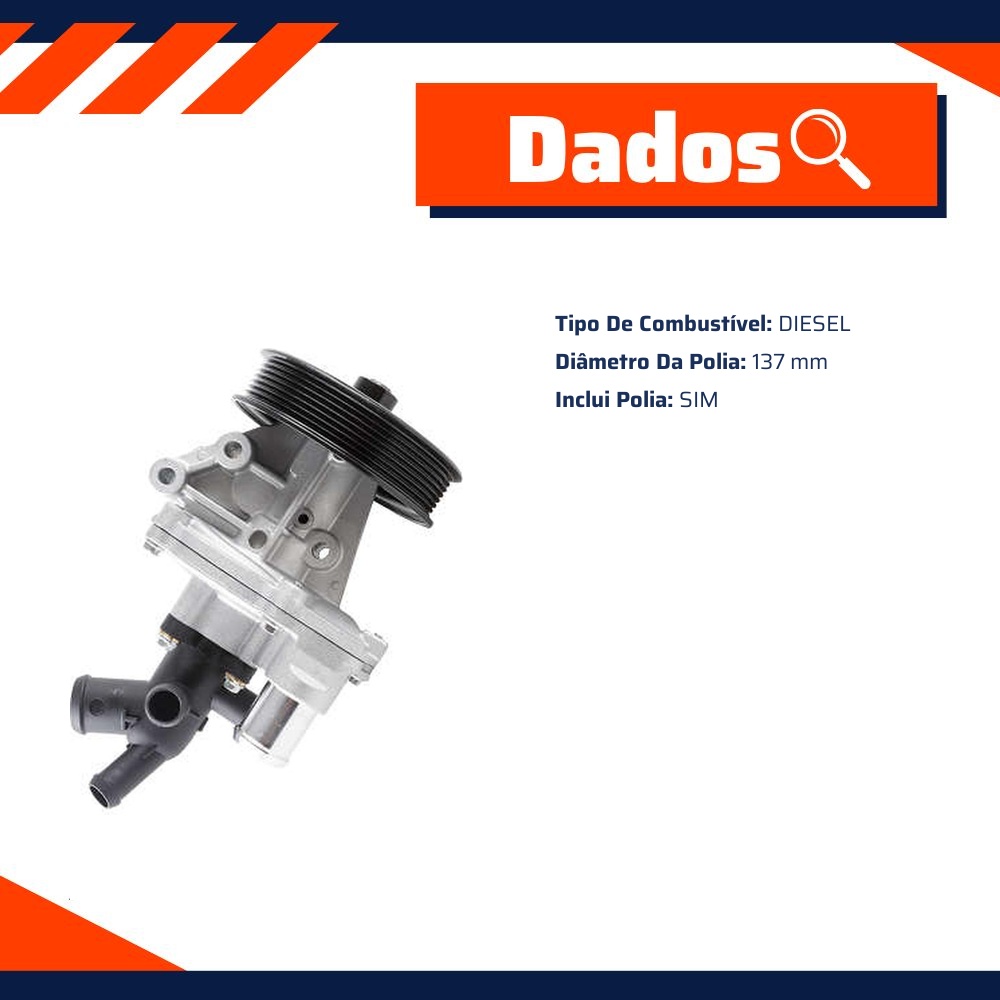 Bomba D'Água para Ford Ranger e Transit - Indisa - 204530