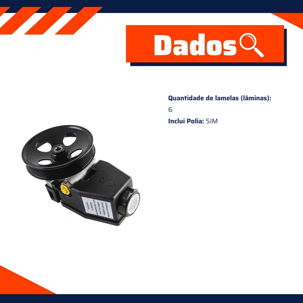 Bomba de Direção Hidráulica - Indisa - DH252115