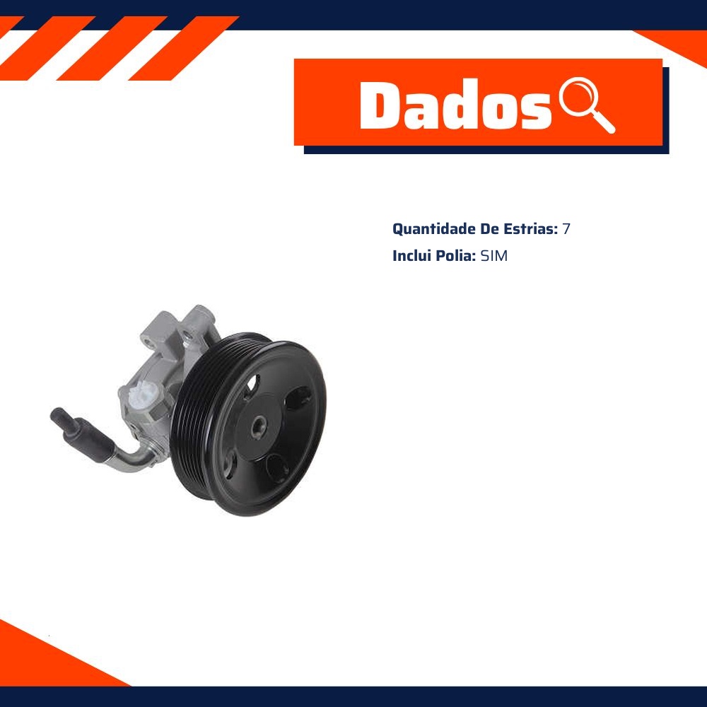 Bomba de Direção Hidráulica - Indisa - DH206125