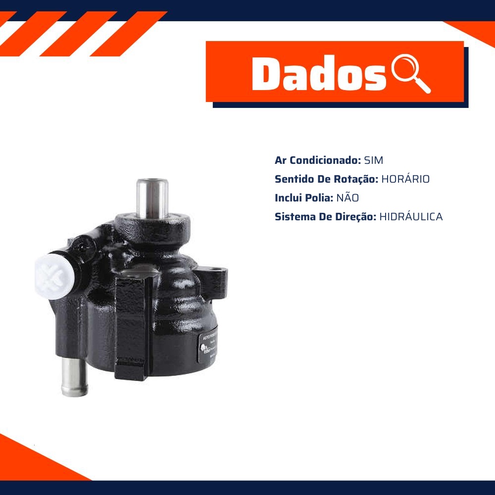 Bomba de Direção Hidráulica - Indisa - DH709004