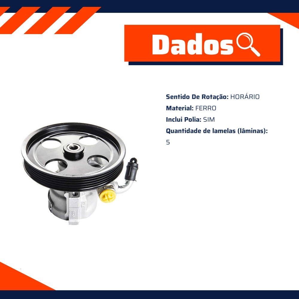 Bomba de Direção Hidráulica - Indisa - DH353106