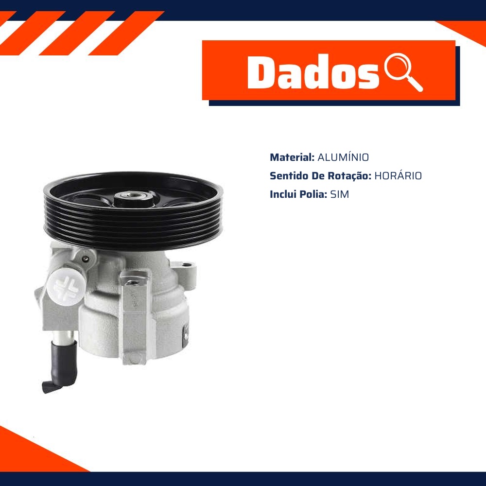 Bomba de Direção Hidráulica para Renault Duster - Indisa - DH709002