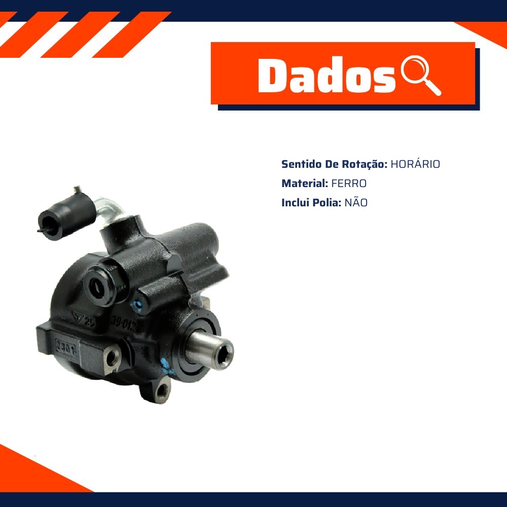 Bomba de Direção Hidráulica - Indisa - DH709005