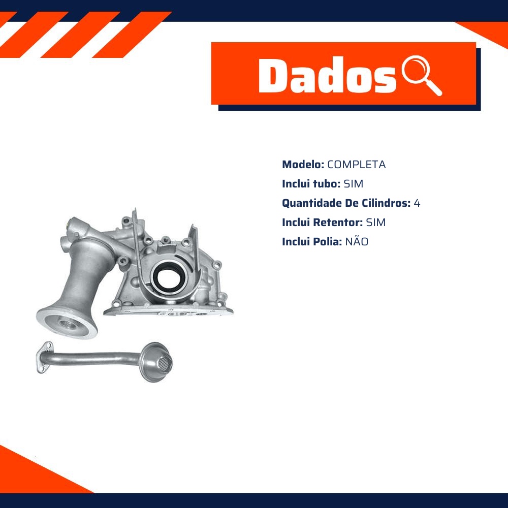 Bomba de Óleo para Peugeot 206 - Indisa - 95263