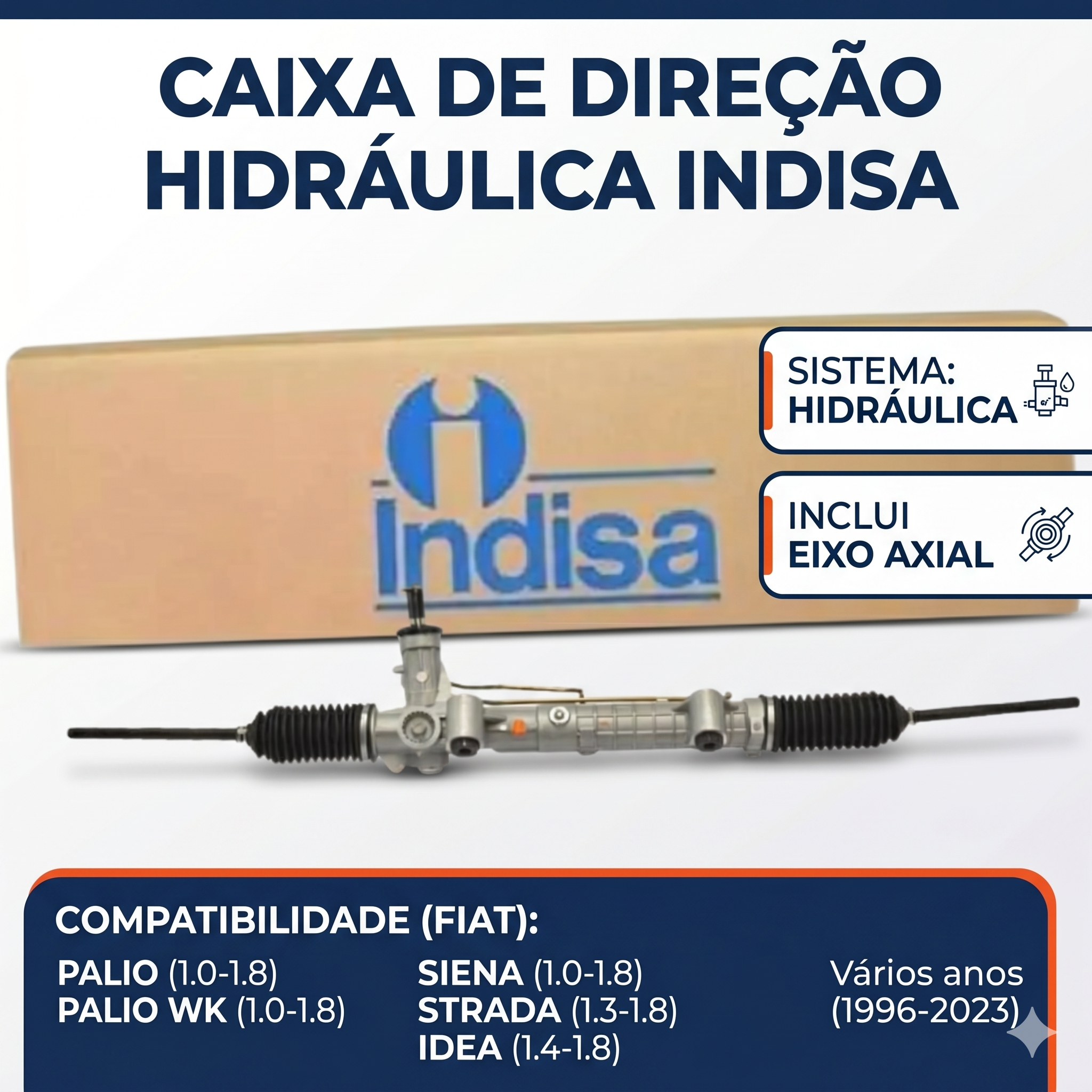 Caixa de Direção Hidráulica - Indisa - CX350162