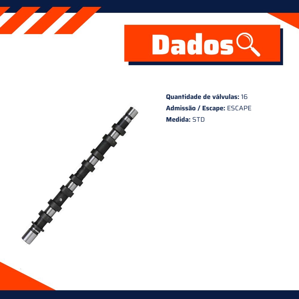 Comando de Válvulas - Indisa - EC700528