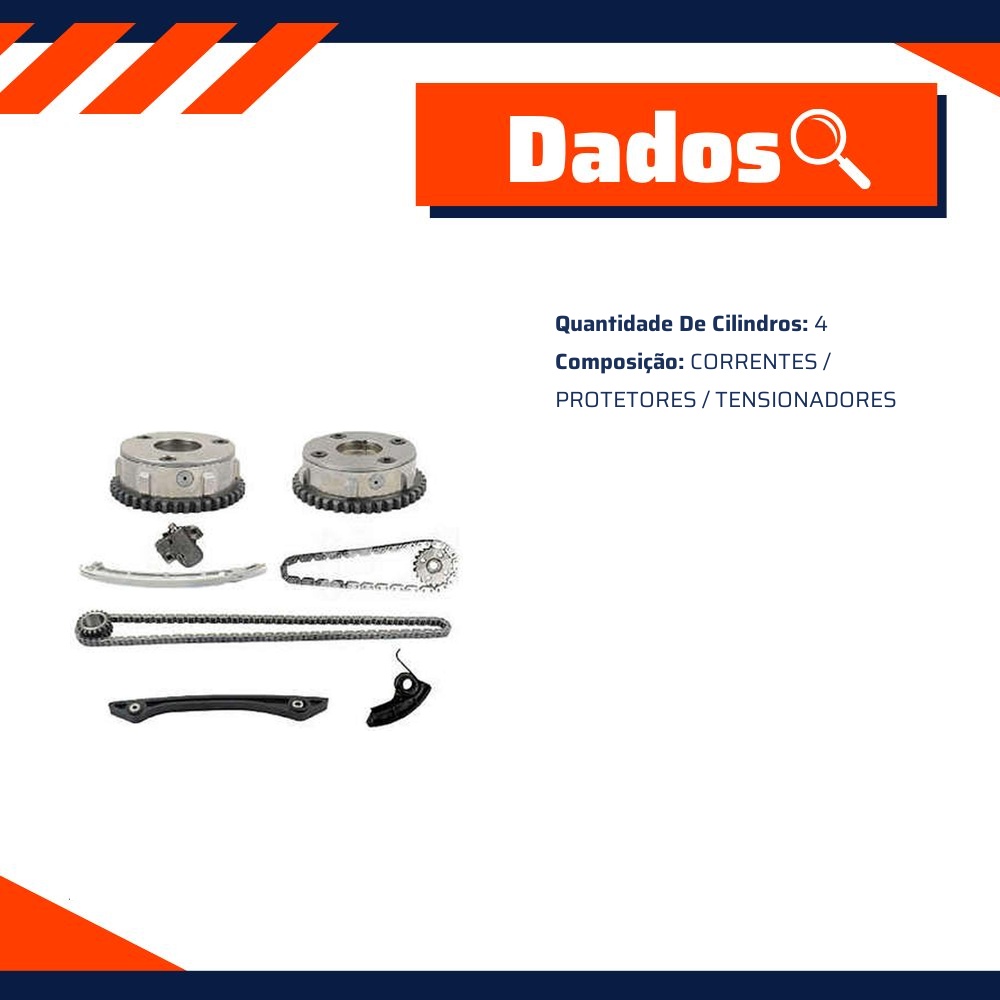 Kit de Distribuição - Indisa - KD00115CPV