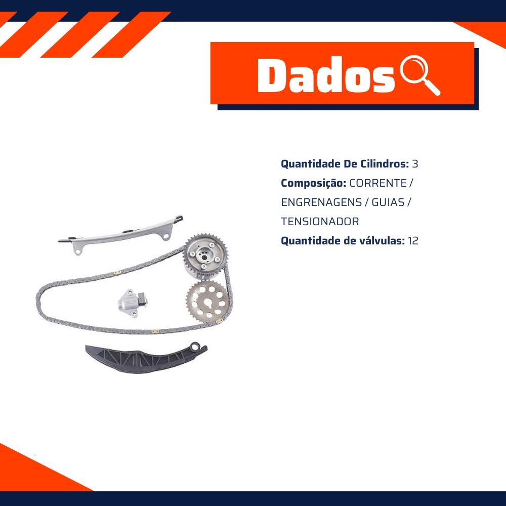 Kit de Distribuição - Indisa - KD0085CPV