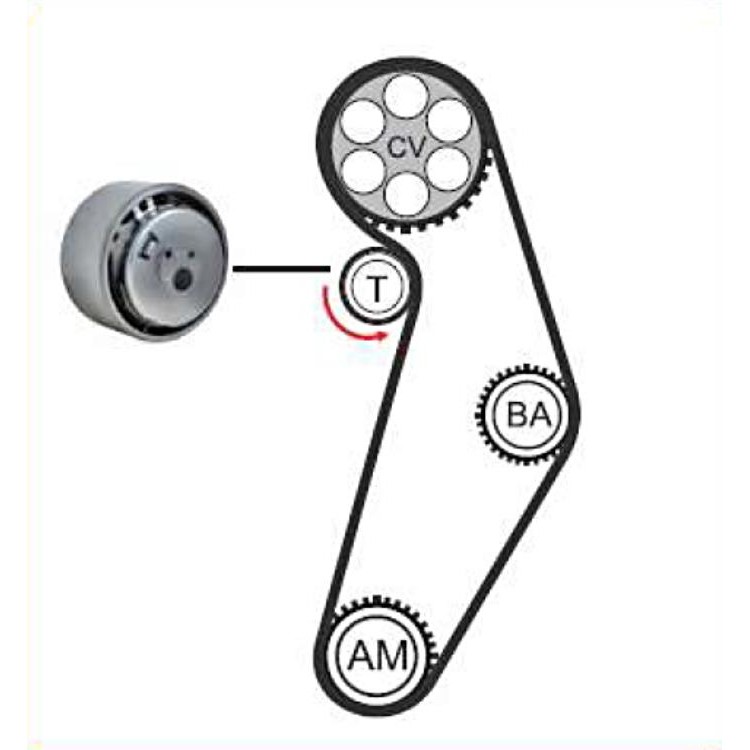 Kit Correia e Tensor para Fiat Palio e Siena - Magneti Marelli - KDMM9460A