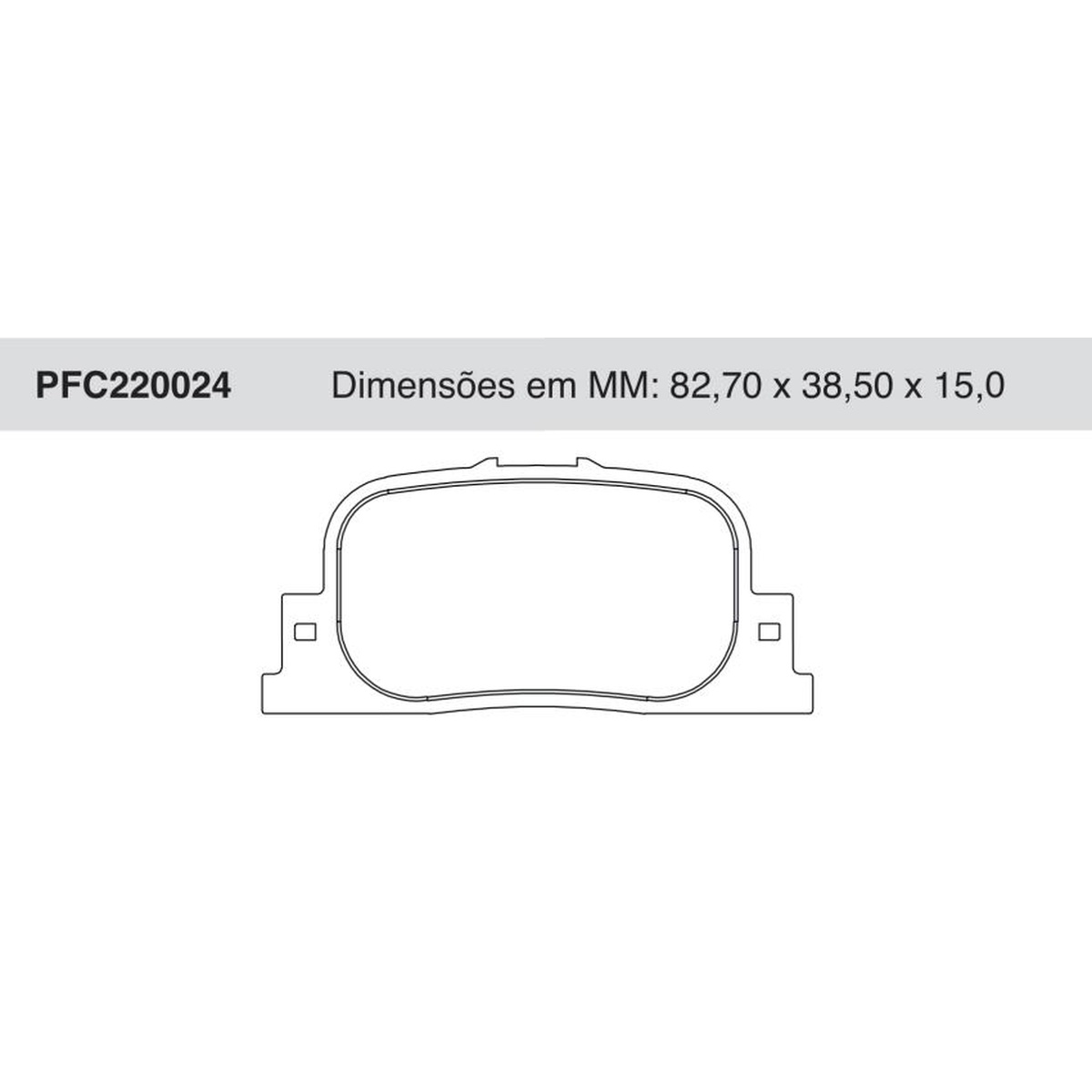 Jogo de Pastilha de Freio Traseira para Toyota Camry - Cofap - PFC220024