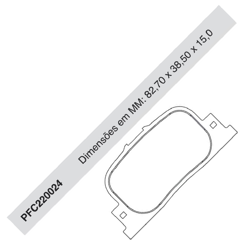 Jogo de Pastilha de Freio Traseira para Toyota Camry - Cofap - PFC220024