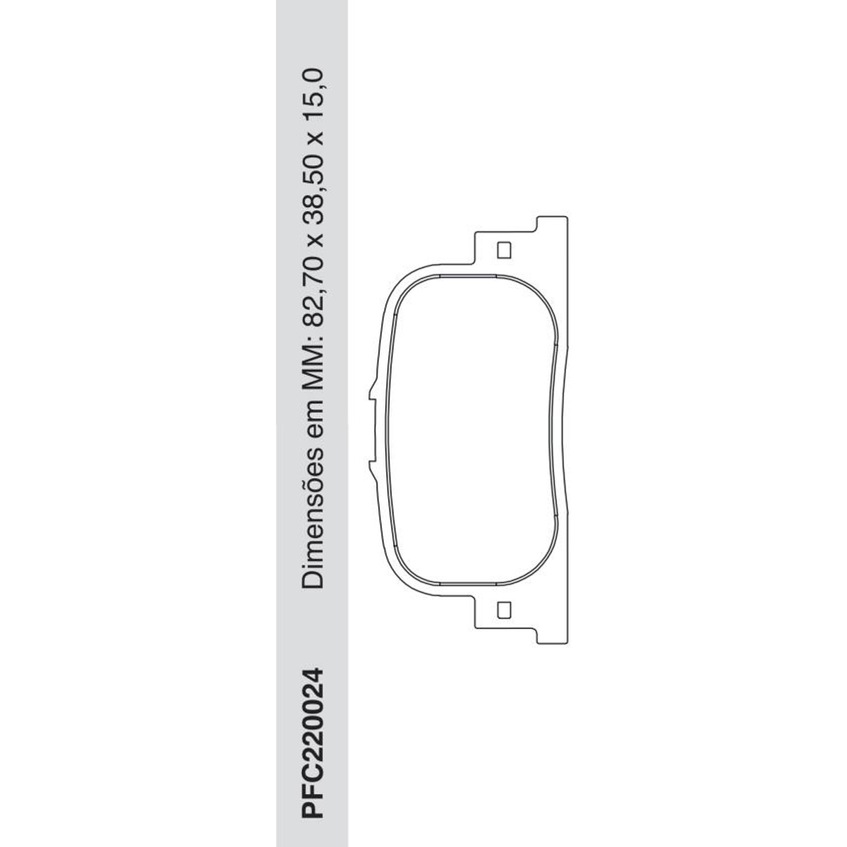 Jogo de Pastilha de Freio Traseira para Toyota Camry - Cofap - PFC220024